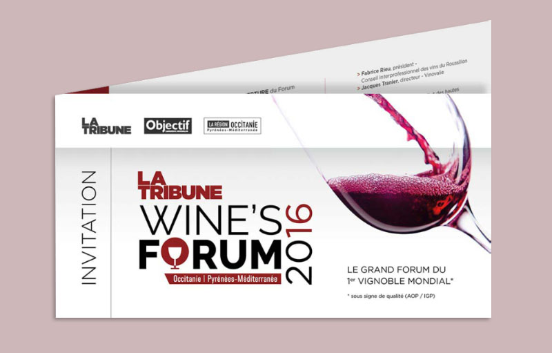 Carton invitation Wine's Forum