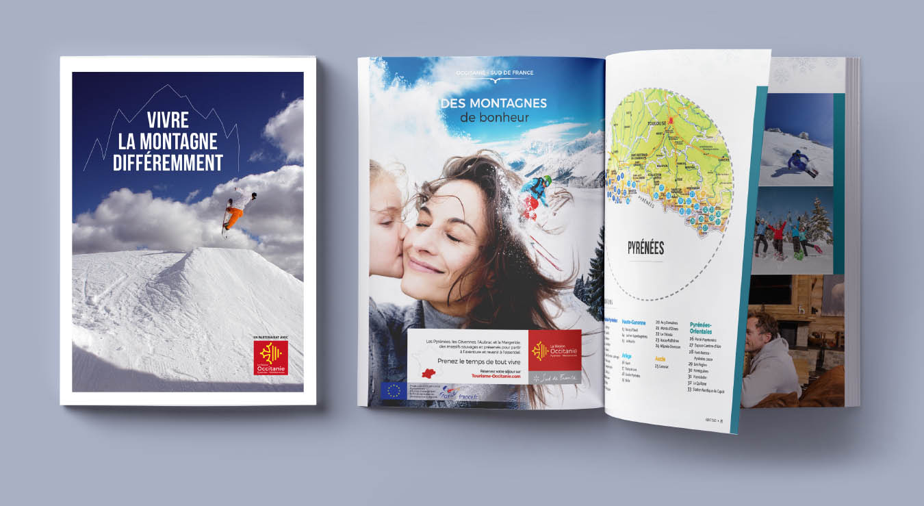 Brochure touristique de promotion pour la Région Occitanie