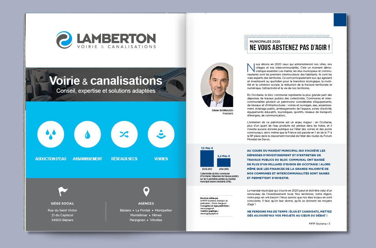 Brochure touristique promotionnelle pour la Région Occitanie