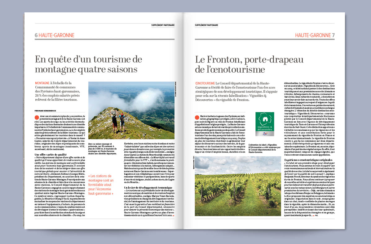 Brochure touristique promotionnelle pour la Région Occitanie